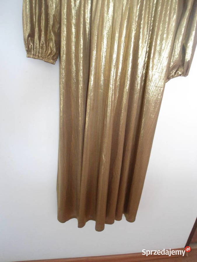 Sukienka złota xl długa Koszalin sprzedam