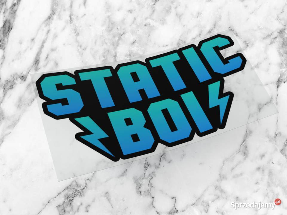 Naklejka STATICBOI 5 x 25 static boy boi drift 3 Choroszcz
