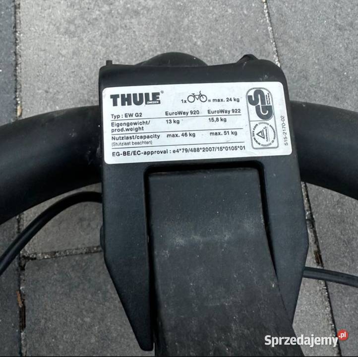 Thule Euro Way G2 920 uchwyt bagażnik na 2 Gdańsk