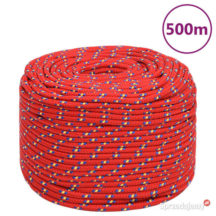 vidaXL Linka żeglarska czerwona 10 mm 500 m Warszawa