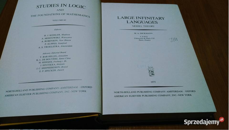 Large infinitary languages model theory M A matematyka, statystyka pomorskie Gdańsk sprzedam