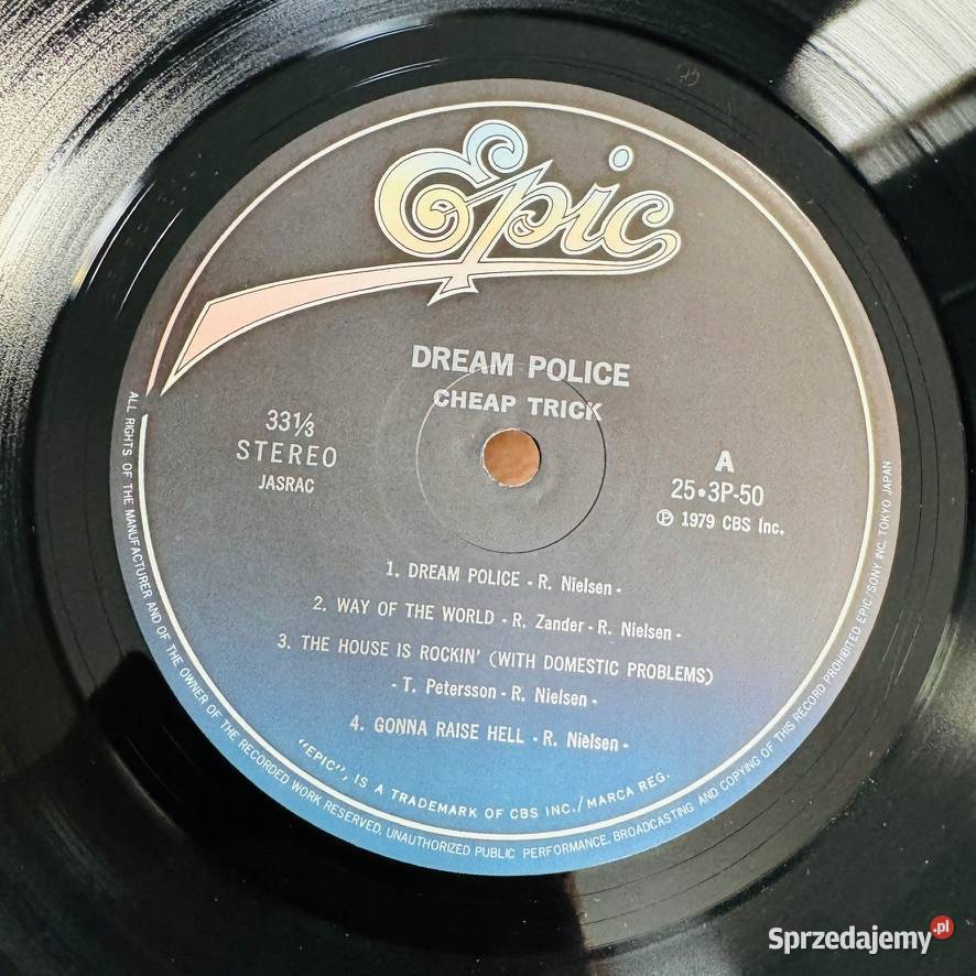 Cheap Trick Dream Police EXNM Japan Obi LP 1979 Warszawa sprzedam