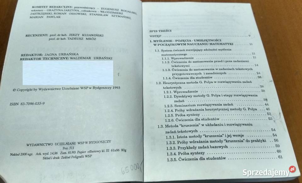 Metodyka nauczania matematyki w klasach niższych Gdańsk