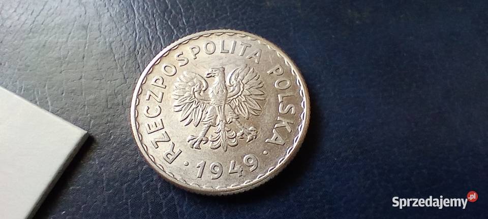 Stare monety 1 złoty 1949 AL piękna PRL Polska sprzedam