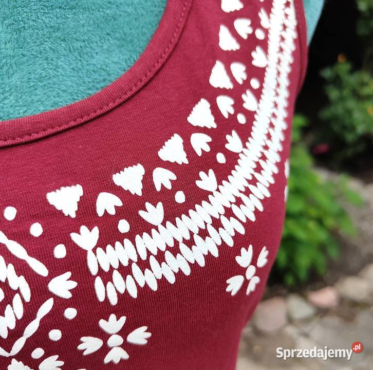 Top koszulka Esmara 42 L XL bordowa czerwona zachodniopomorskie Szczecin
