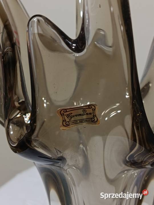 Wazon kryształowy Egermana Rękodzieło mazowieckie Warszawa