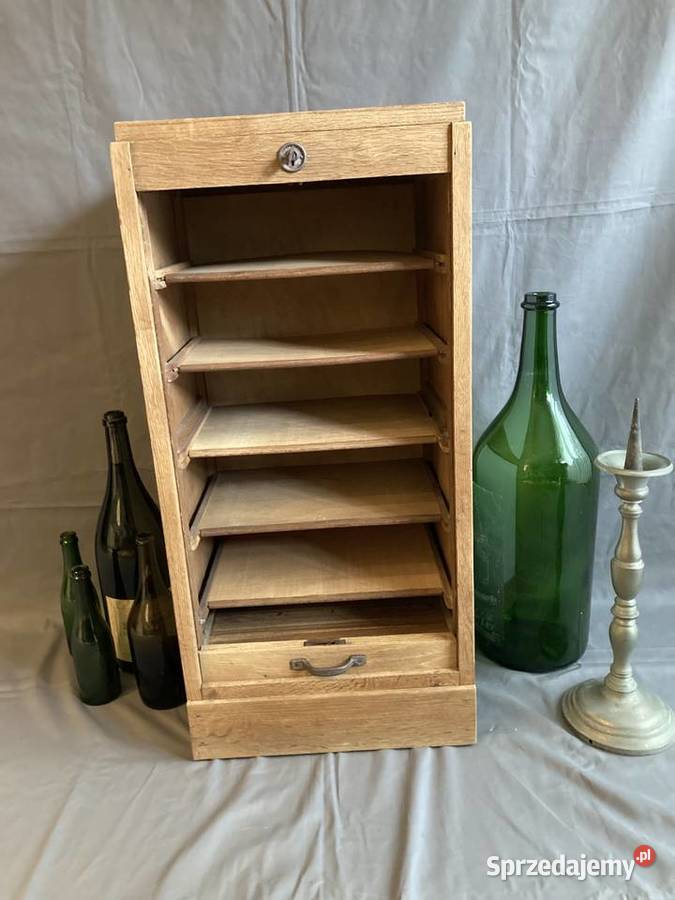 Drewniana szafka archiwum z roletą 37cm małopolskie Kraków sprzedam