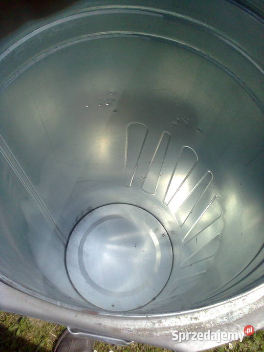 Kubeł na śmieci metalowy ocynkowany 110 litrów Jędrzejów sprzedam