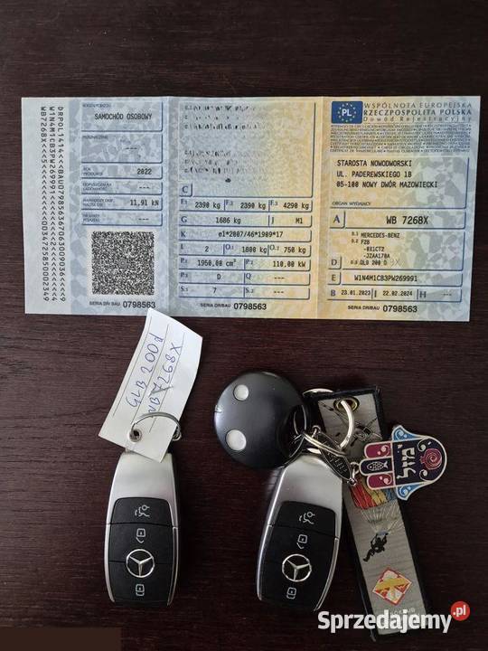 MercedesBenz GLB 200 d Edition 1 8GDCT 150 2022r Nowy Dwór Mazowiecki