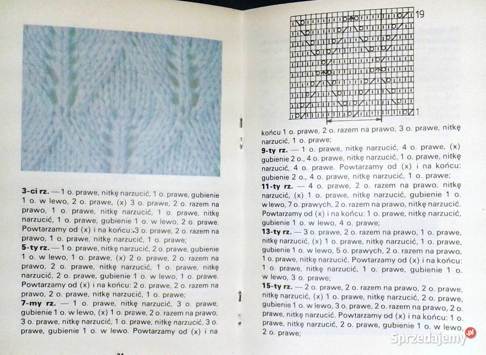 Wzory na drutach Lucyna Mrozowska Rok wydania 1991 lubelskie Chełm