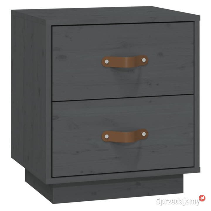 Szafka nocna szara 40x34x45 lite drewno sosnowe Warszawa