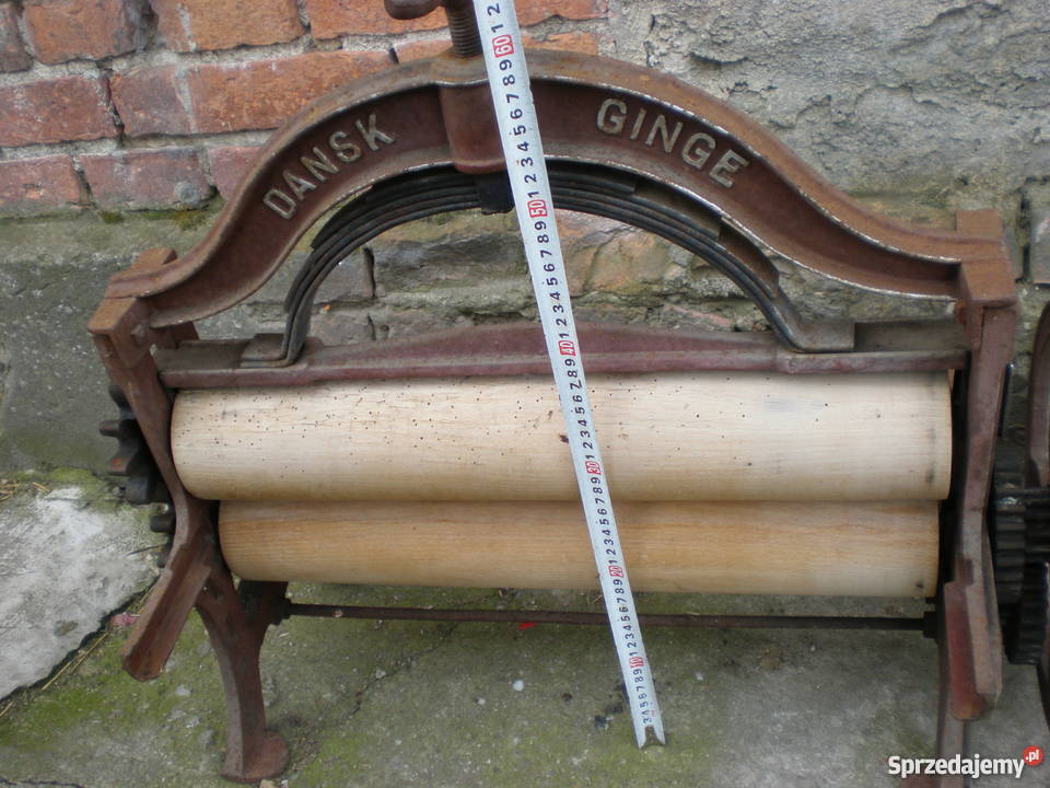 Zabytkowy żeliwny stary magiel Dansk Ginge inny kolor Barlinek