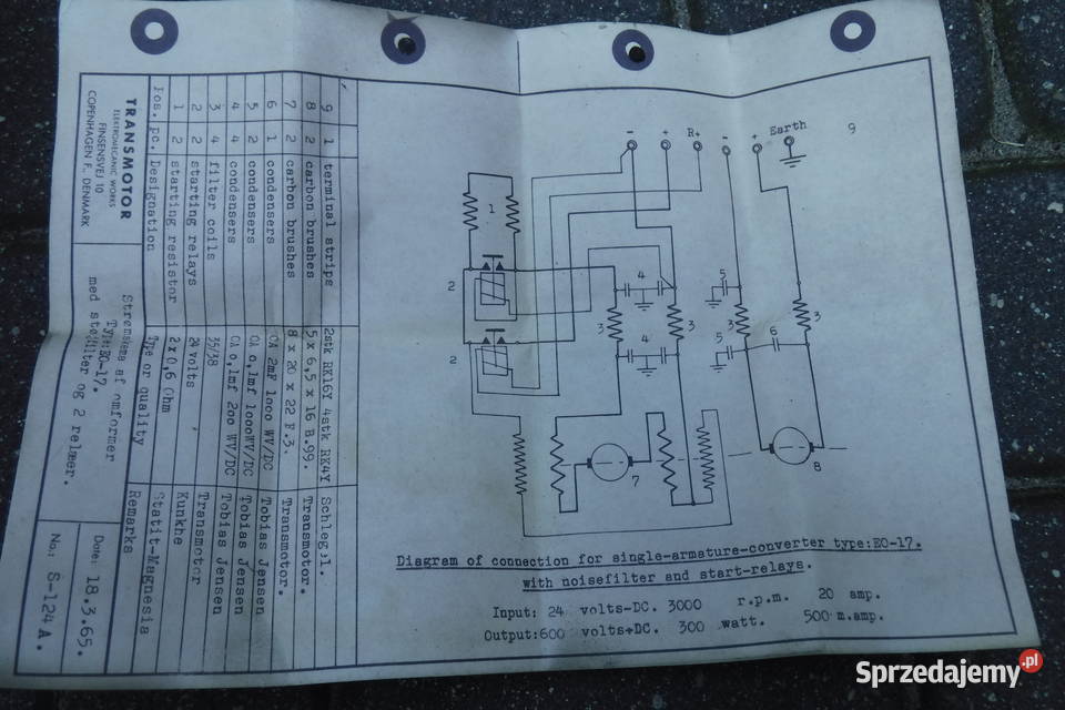 EO17 Transmotor E017 Single armature converter Otwock