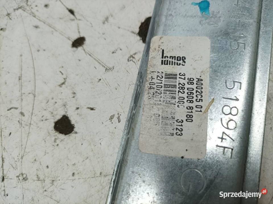 MECHANIZM SZYBY LEWY PRZÓD 9806081880 Peugeot świętokrzyskie