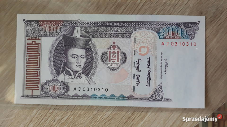 100 Tugrik Mongolia 2008 r UNC Konin
