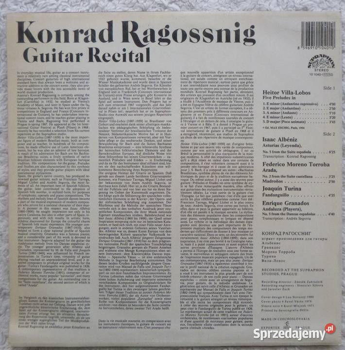 Płyta winylowa LP 1980 Konrad Ragossnig Guitar płyta winylowa Płyty i kasety Warszawa sprzedam