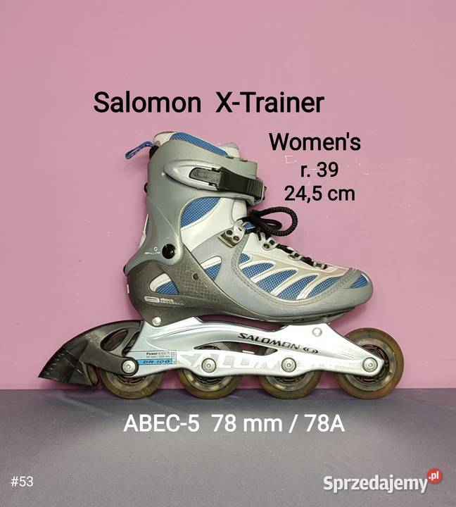 Rolki Salomon kobiet XTrainer 78 mm78A 39 245 Skating małopolskie Jasień sprzedam