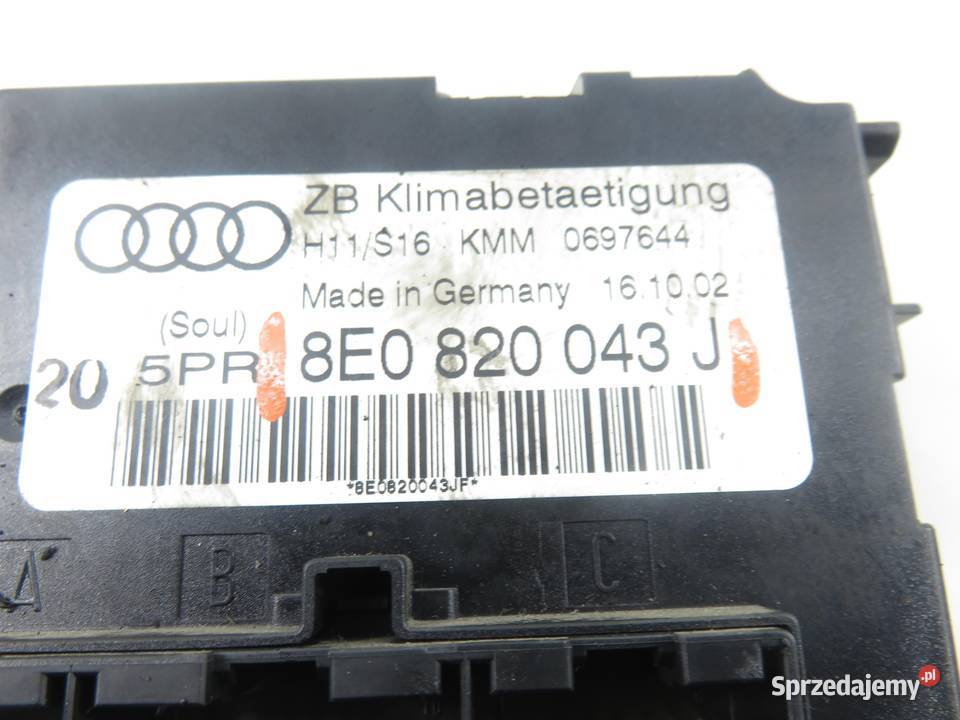 KLIMATRONIK AUDI A4 B6 8E0820043J