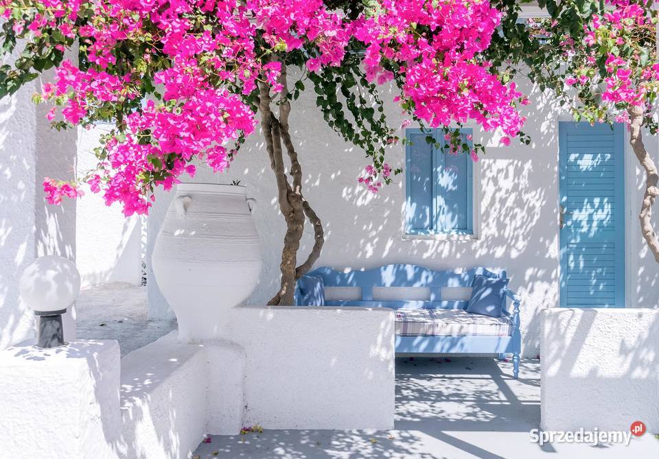 Tapeta fototapeta Santorini uliczka Grecja sprzedam