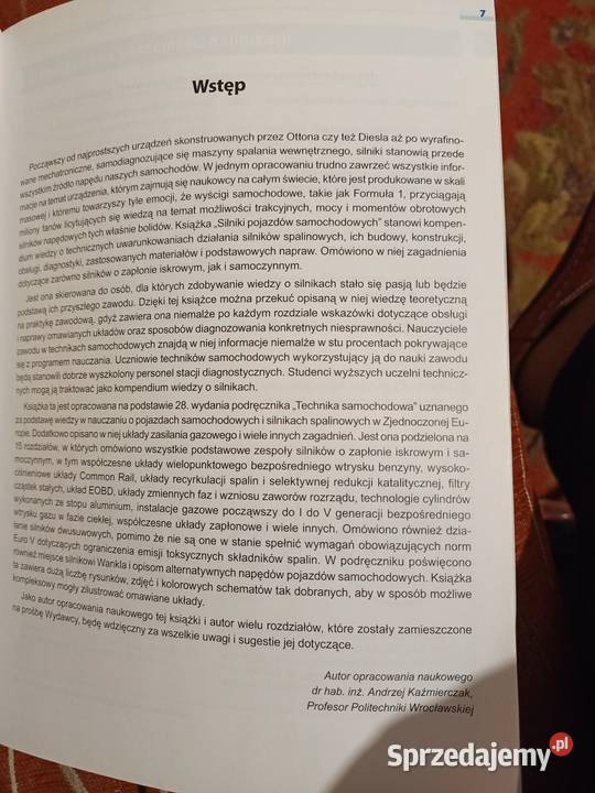 Silniki pojazdów samochodowych Podręcznik do Poznań