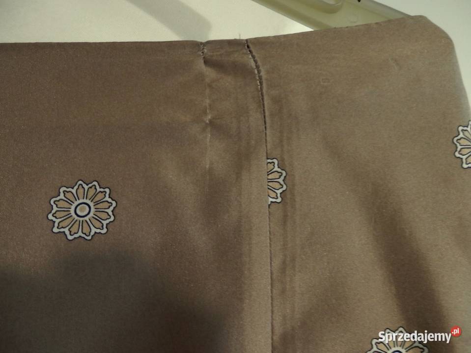 Spódnica Jedwabna 100 Naturalny Jedwab Beżowa