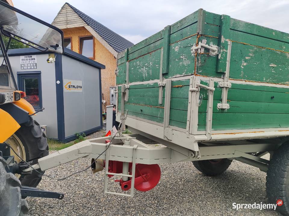 Przyczepa rolnicza jednoosiowa 6T 3 stronny Zamość