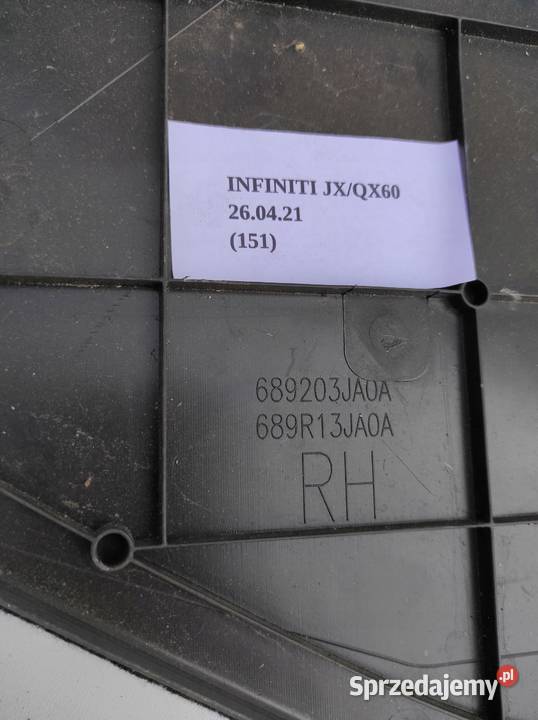 OSŁONA BOCZNA POD DESKĘ PRAWA INFINITI QX60 JX