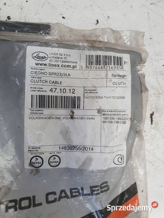 VW Golf III Vento LINKA SPRZĘGŁA cięgno Linex Sprzęgła i elementy