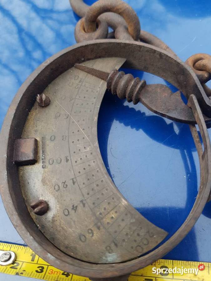 Ozdoba domuSprawnaZabytkowa waga ręczna XIX inny kolor