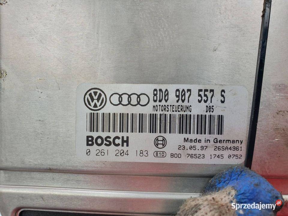 KOMPUTER SILNIKA ECU AUDI A4 B5 8D0907557S Lipno
