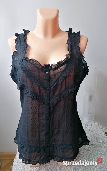 NOWA CZARNA BLUZKASOUTH R UK 16EUR 42 Łódź