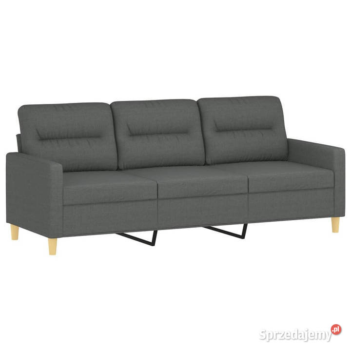 3osobowa sofa z podnóżkiem ciemnoszary 180 sprzedam
