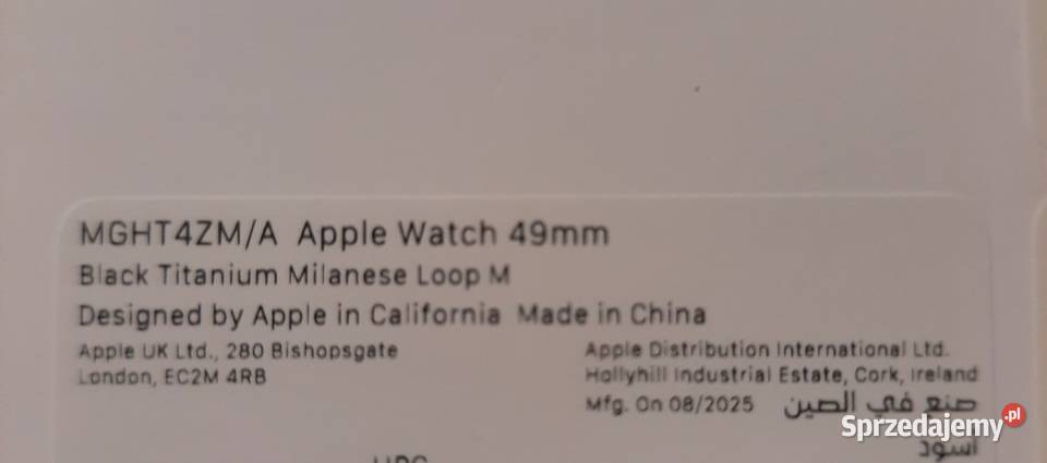 Pasek Apple Watch 49mm Black Titanium Milanese sprzedam