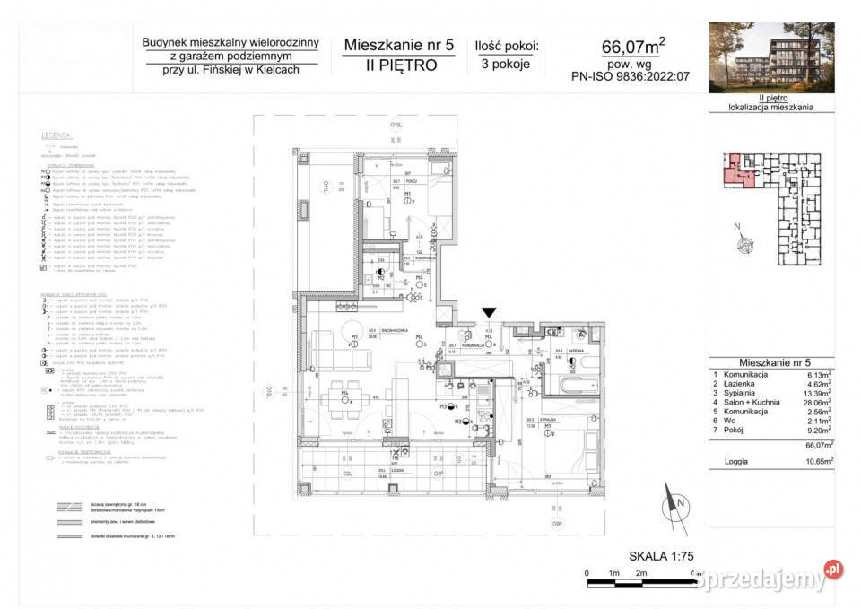 Mieszkanie Kielce 6607m2 3 pokojowe