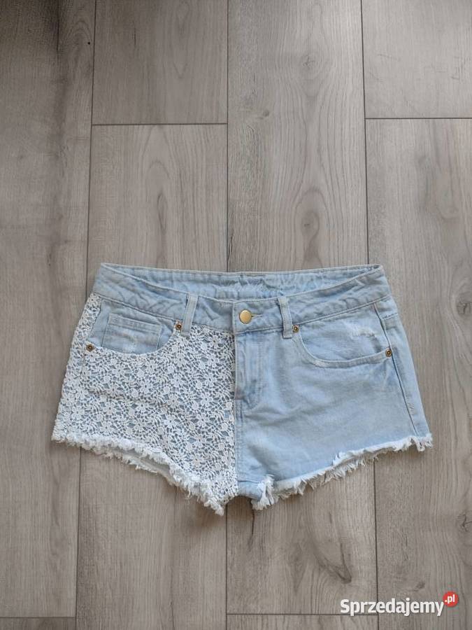Spodenki jeansowe krótkie szorty zestaw Puławy