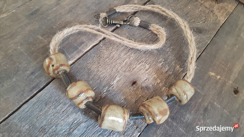 Naszyjnik ceramiczny ręcznie wykonany mazowieckie Otwock