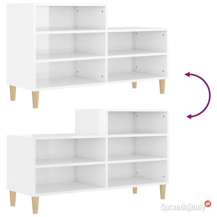 Szafka na buty wysoki połysk biała 102x36x60 Warszawa sprzedam