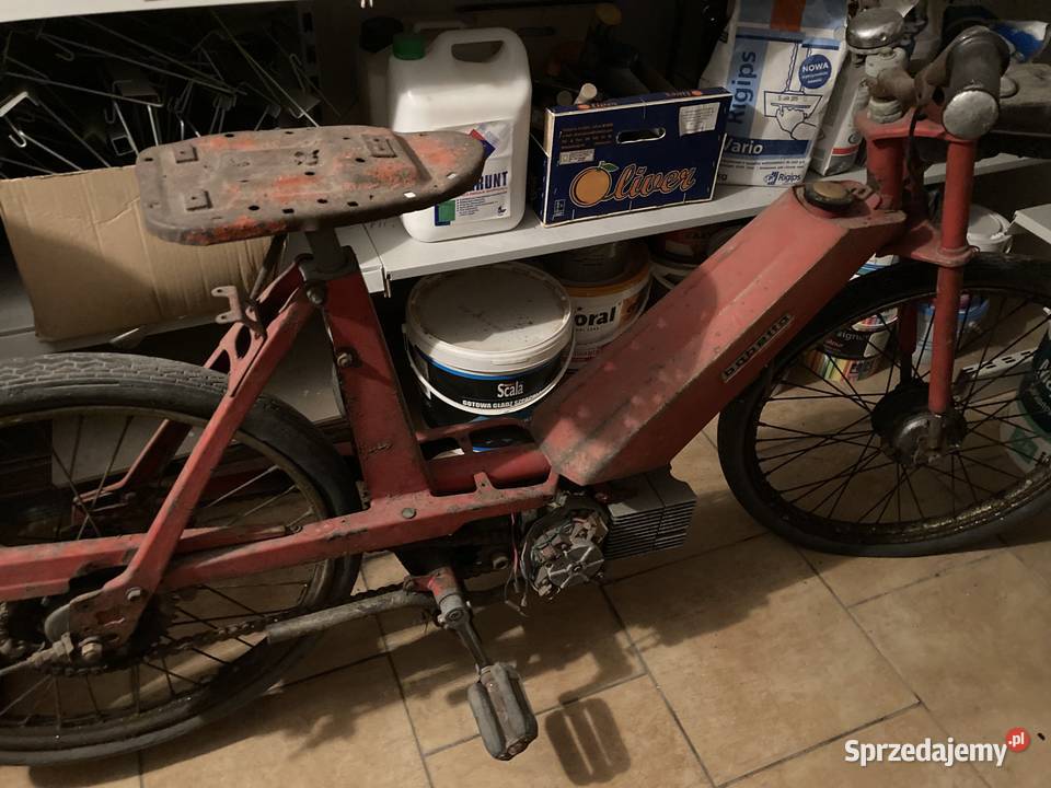 Zabytkowy motorower na pedaly Brabetta mazowieckie Ożarów Mazowiecki sprzedam