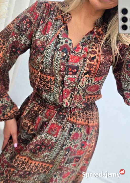 Sukienka Boho z Paskiem długi