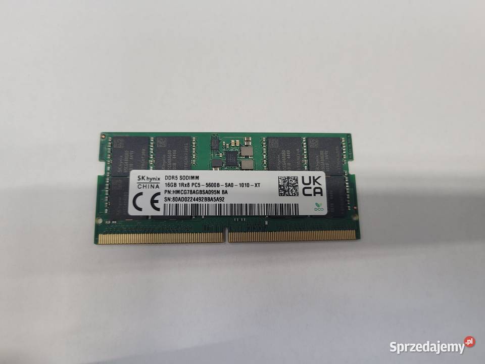 Pamięć RAM SK hynix 16GB DDR5 5600MHz Warszawa