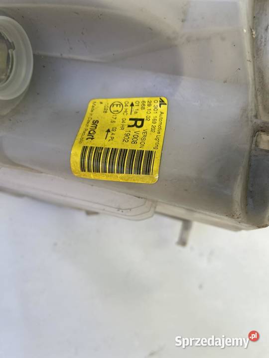 SMART FORTWO PRAWA LAMPA PRZÓD Ostroróg