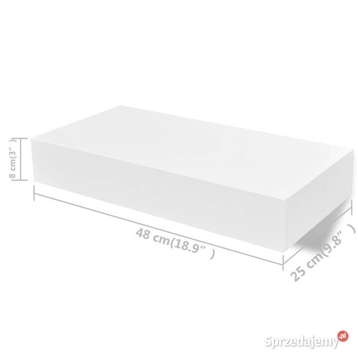 Półki wiszące z szufladami 2 białe 48 WM276001 Warszawa sprzedam