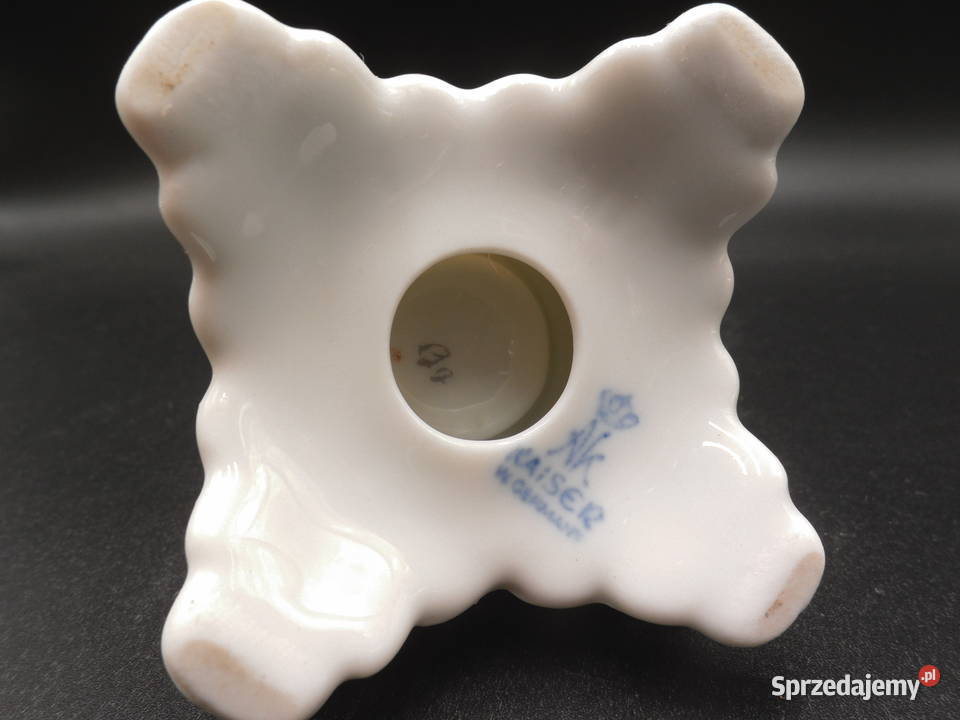 Świecznik porcelana AK Kaiser róże Raszków