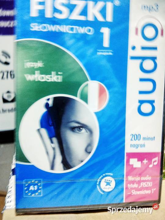 Język włoski fiszki audio antykwariat Warszawa