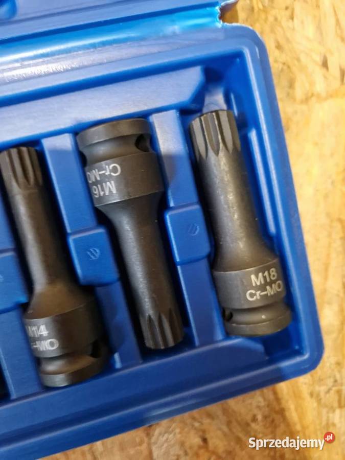 Zestaw 8 kluczy bitów udarowych Spline 12 M5M18 Klucze udarowe Głogowa sprzedam