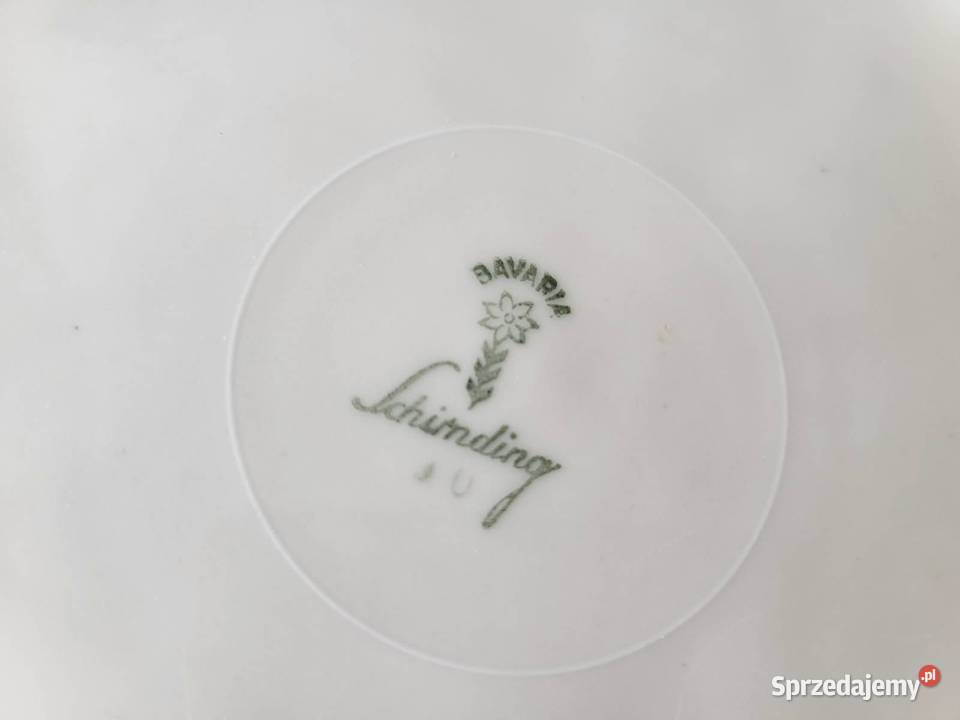 Schirnding Bawaria duża kremowa piękna patera Porcelana i szkło Gdańsk
