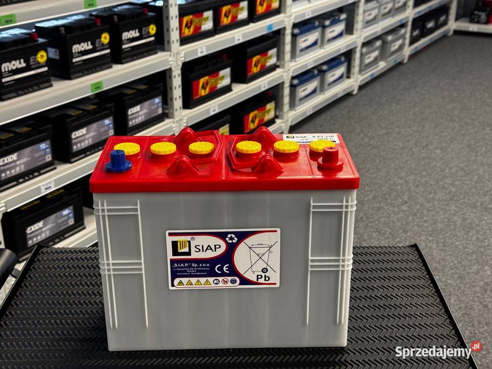 Akumulator trakcyjny SIAP 6PT110 12V 114 Ah C5 Jasło