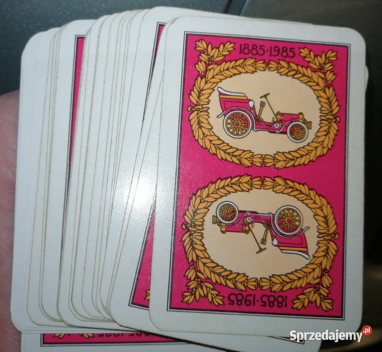 Karty do gry Stulecie Motoryzacji 1885 1985 PRL Kraków sprzedam