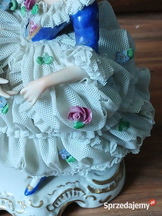 Stara lampka figuralna Drezno para Kraków
