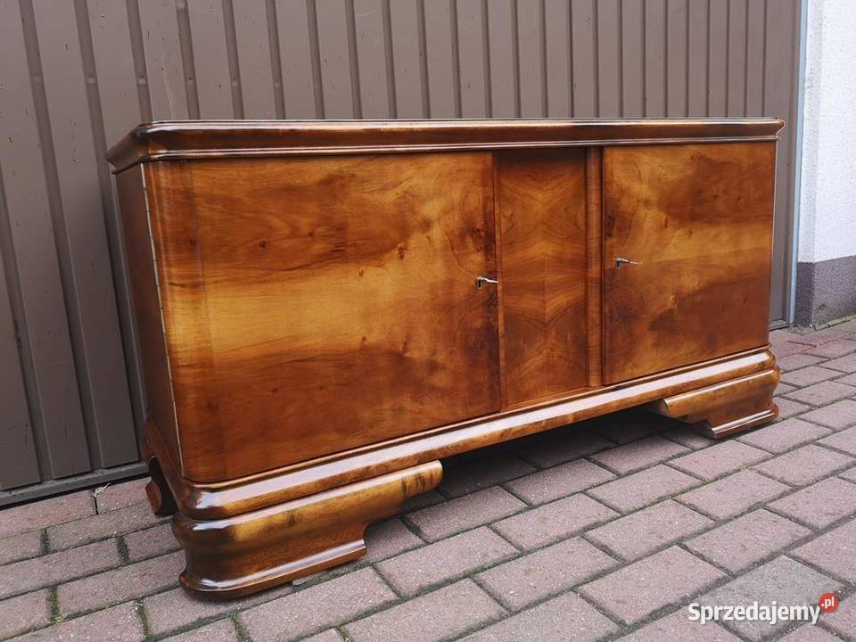 Komoda Niska ARTDECO Orzech RTV 125 Stara Antyk wielkopolskie Swarzędz
